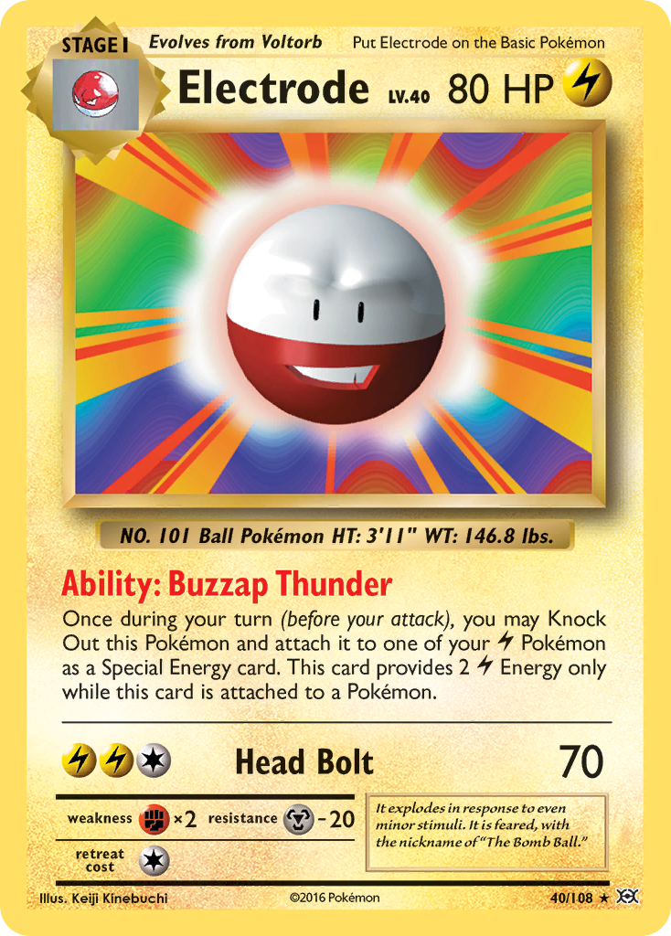 Electrode (40/108) [XY: Evolutions] | Arkham Games and Comics