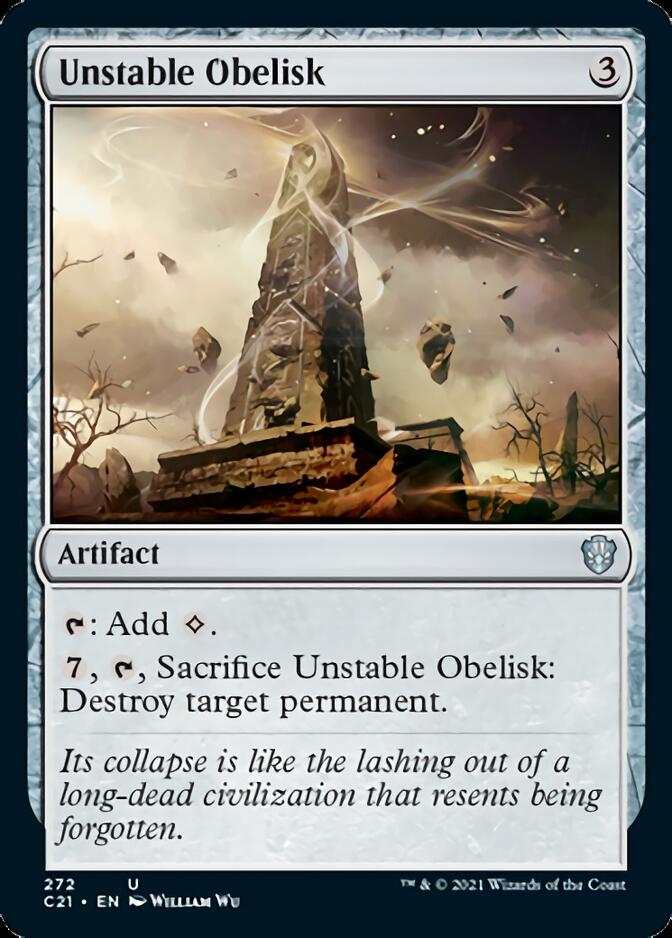 Unstable Obelisk [Commander 2021] | Arkham Games and Comics