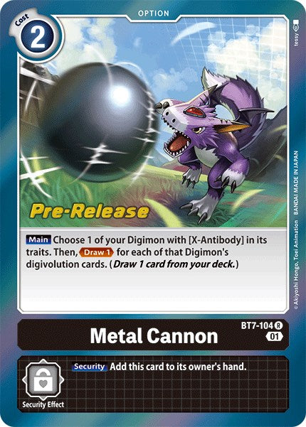 Metal Cannon [BT7-104] [Next Adventure Pre-Release Cards] | Arkham Games and Comics