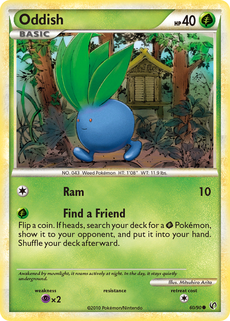 Oddish (60/90) [HeartGold & SoulSilver: Undaunted] | Arkham Games and Comics