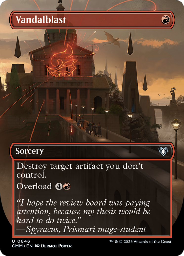 Vandalblast (Borderless Alternate Art) [Commander Masters] | Arkham Games and Comics