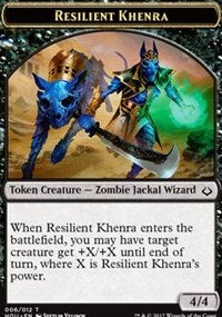 Resilient Khenra // Cat Double-sided Token [Hour of Devastation Tokens] | Arkham Games and Comics