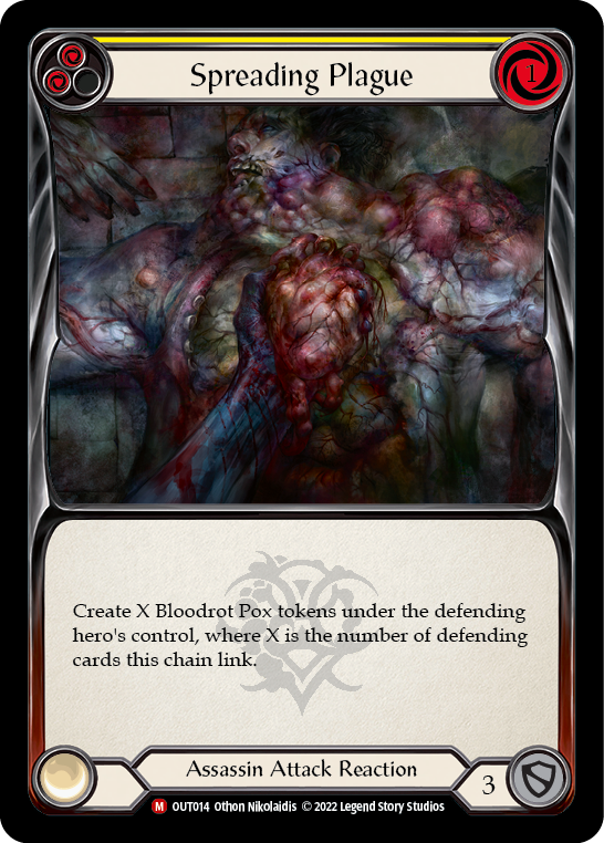 Spreading Plague [OUT014] (Outsiders)  Rainbow Foil | Arkham Games and Comics