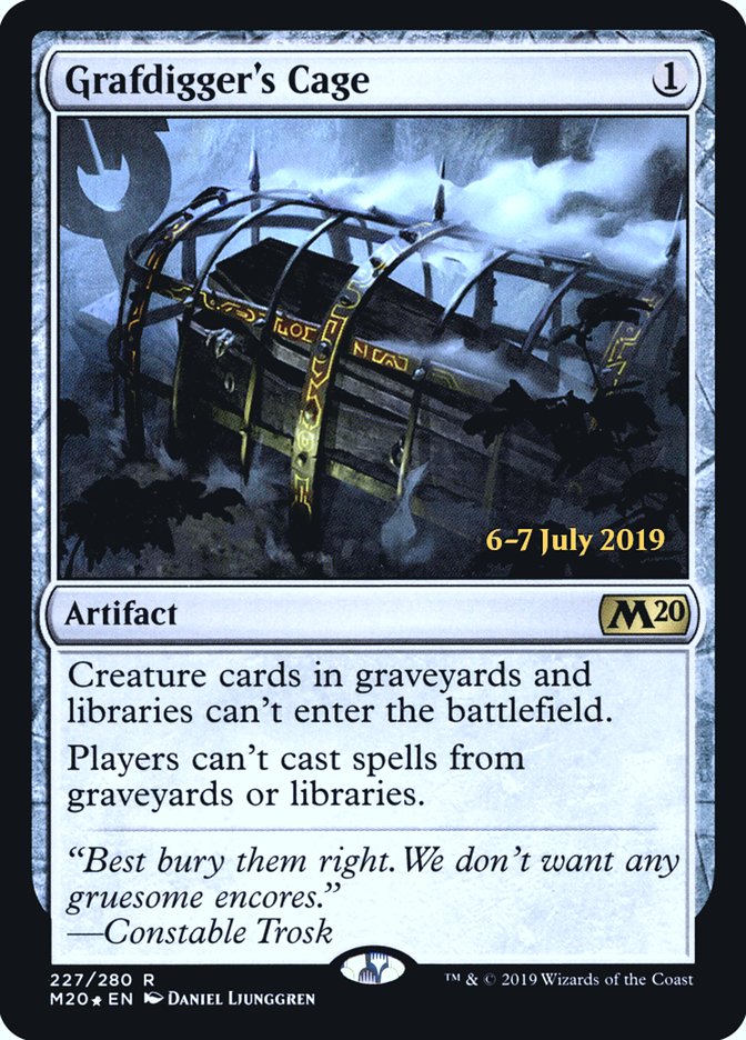 Grafdigger's Cage  [Core Set 2020 Prerelease Promos] | Arkham Games and Comics