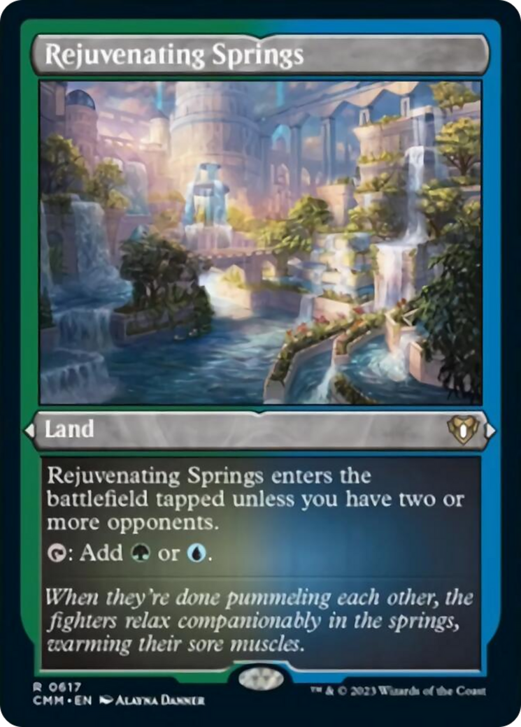 Rejuvenating Springs (Foil Etched) [Commander Masters] | Arkham Games and Comics