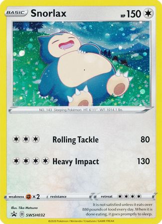 Snorlax (SWSH032) [Sword & Shield: Black Star Promos] | Arkham Games and Comics