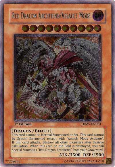 Red Dragon Archfiend/Assault Mode [CRMS-EN004] Ultimate Rare | Arkham Games and Comics