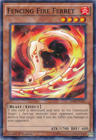 Fencing Fire Ferret [BP03-EN107] Shatterfoil Rare | Arkham Games and Comics