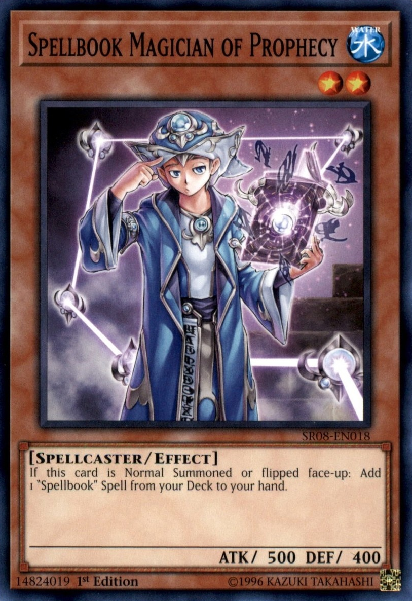 Spellbook Magician of Prophecy [SR08-EN018] Common | Arkham Games and Comics