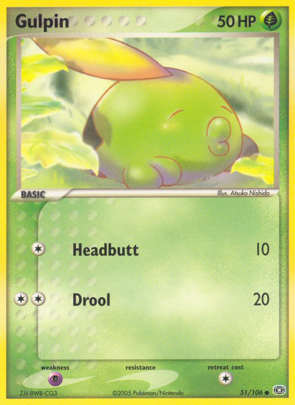 Gulpin (51/106) [EX: Emerald] | Arkham Games and Comics