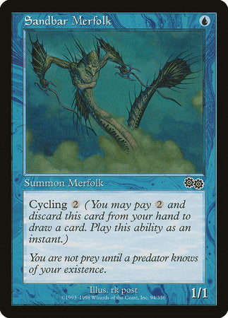 Sandbar Merfolk [Urza's Saga] | Arkham Games and Comics