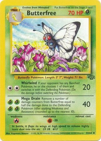 Butterfree (33/64) [Jungle Unlimited] | Arkham Games and Comics