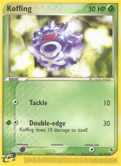 Koffing (54/109) [EX: Ruby & Sapphire] | Arkham Games and Comics