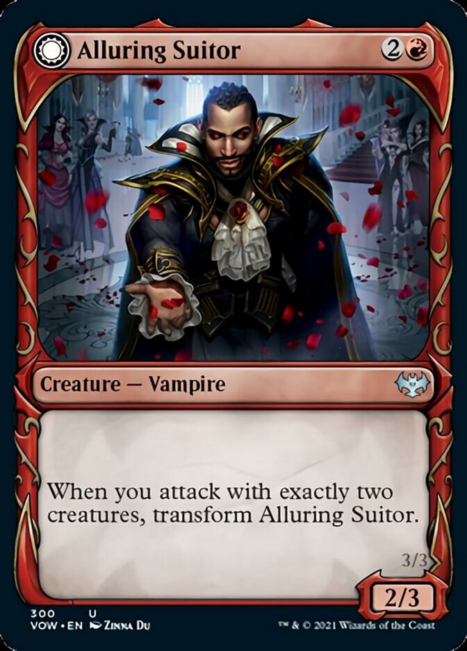 Alluring Suitor // Deadly Dancer (Showcase Fang Frame) [Innistrad: Crimson Vow] | Arkham Games and Comics