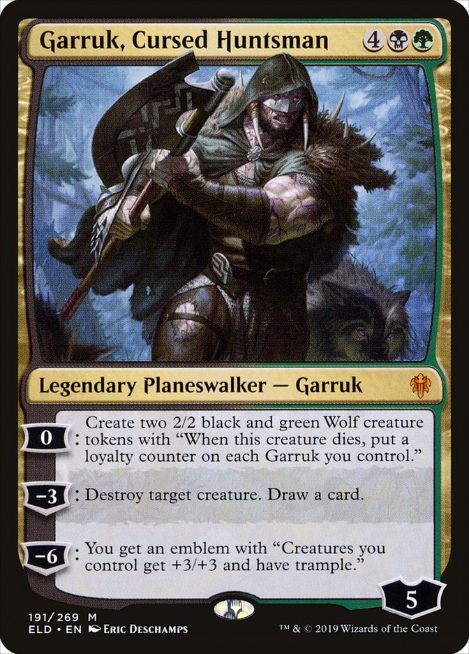 Garruk, Cursed Huntsman [Throne of Eldraine] | Arkham Games and Comics