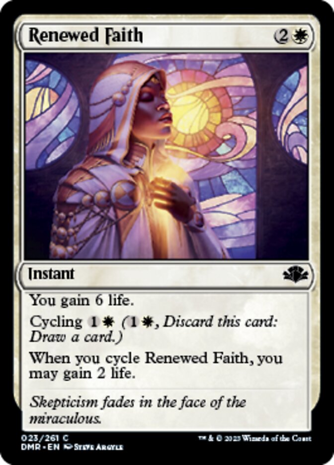 Renewed Faith [Dominaria Remastered] | Arkham Games and Comics