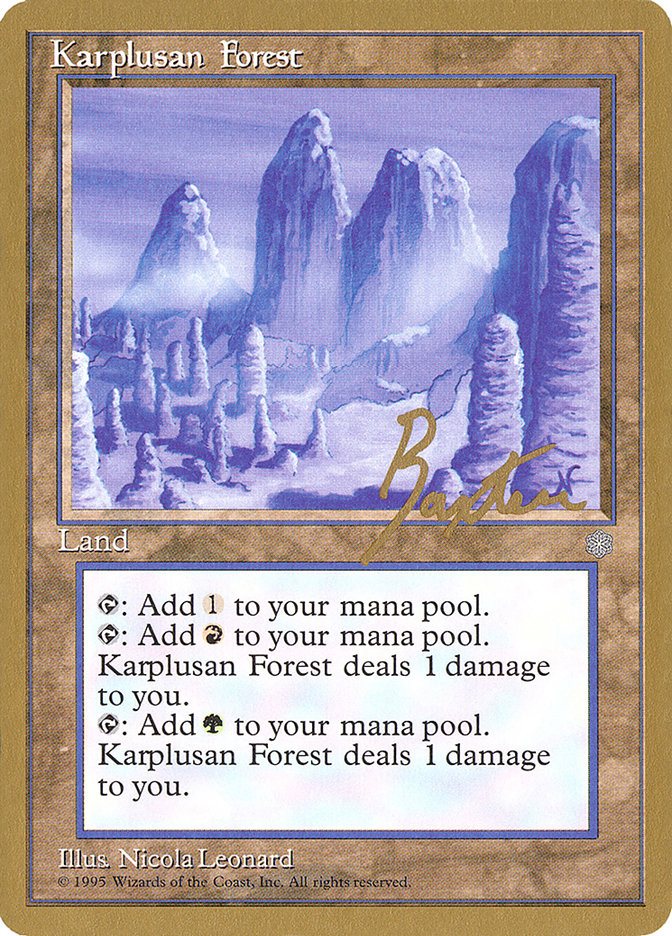 Karplusan Forest (George Baxter) [Pro Tour Collector Set] | Arkham Games and Comics