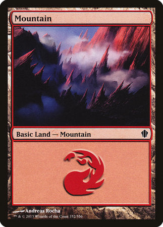 Mountain (352) [Commander 2013] | Arkham Games and Comics