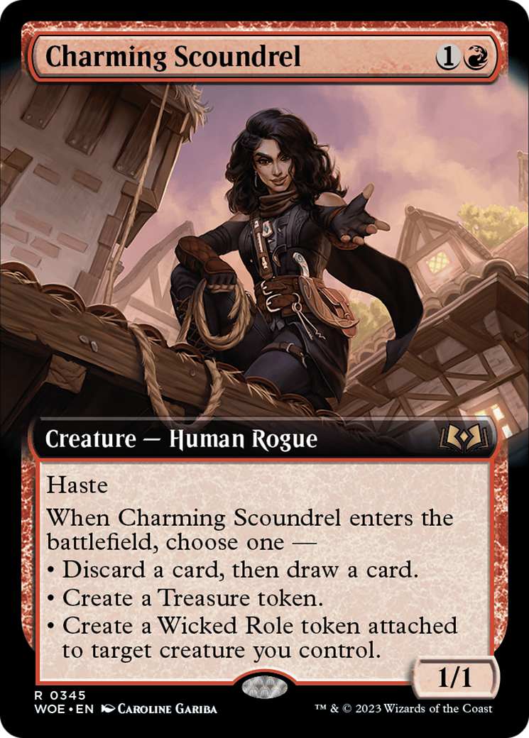 Charming Scoundrel (Extended Art) [Wilds of Eldraine] | Arkham Games and Comics