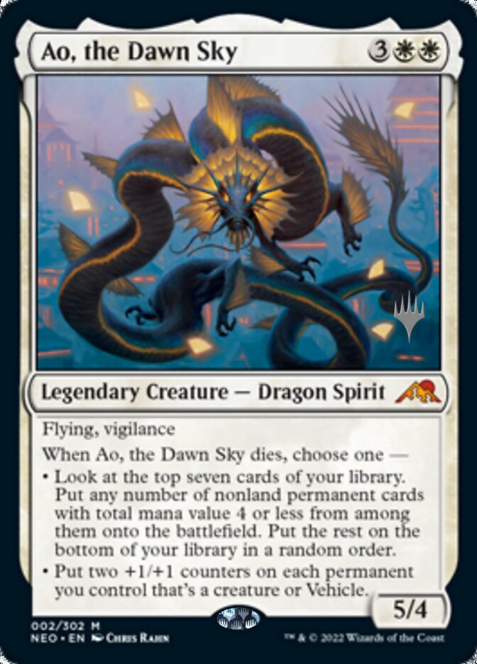 Ao, the Dawn Sky (Promo Pack) [Kamigawa: Neon Dynasty Promos] | Arkham Games and Comics