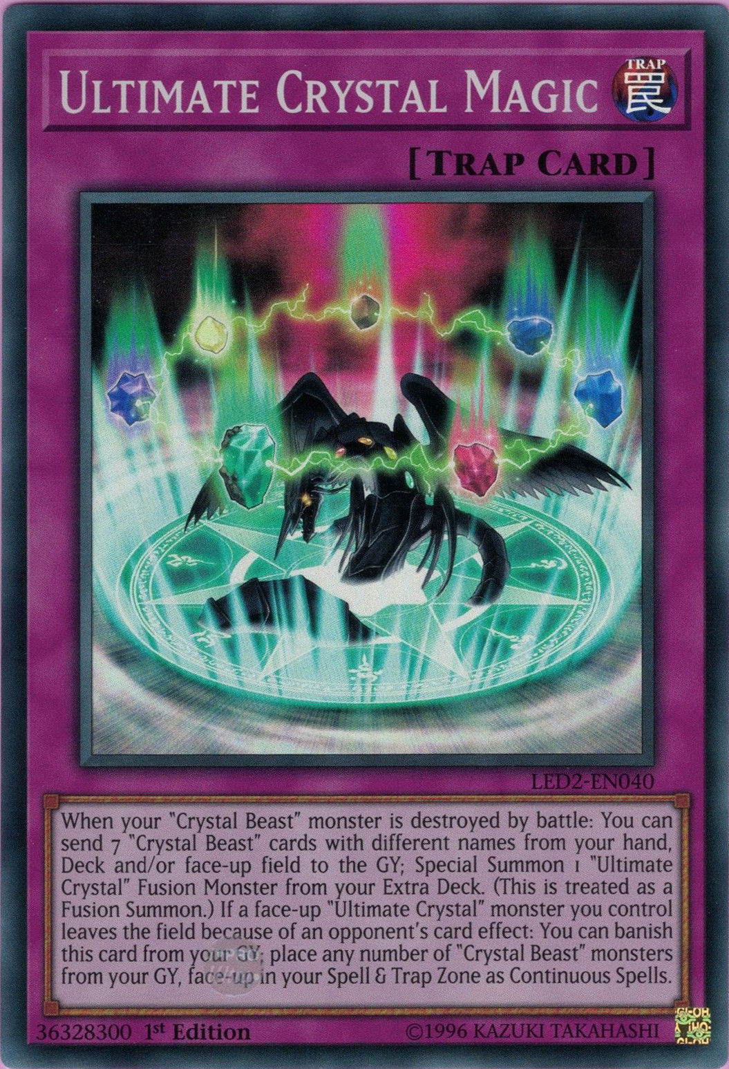 Ultimate Crystal Magic [LED2-EN040] Super Rare | Arkham Games and Comics