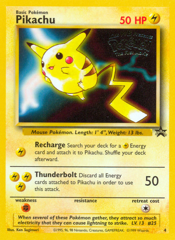 Pikachu (4) [Wizards of the Coast: Black Star Promos] | Arkham Games and Comics