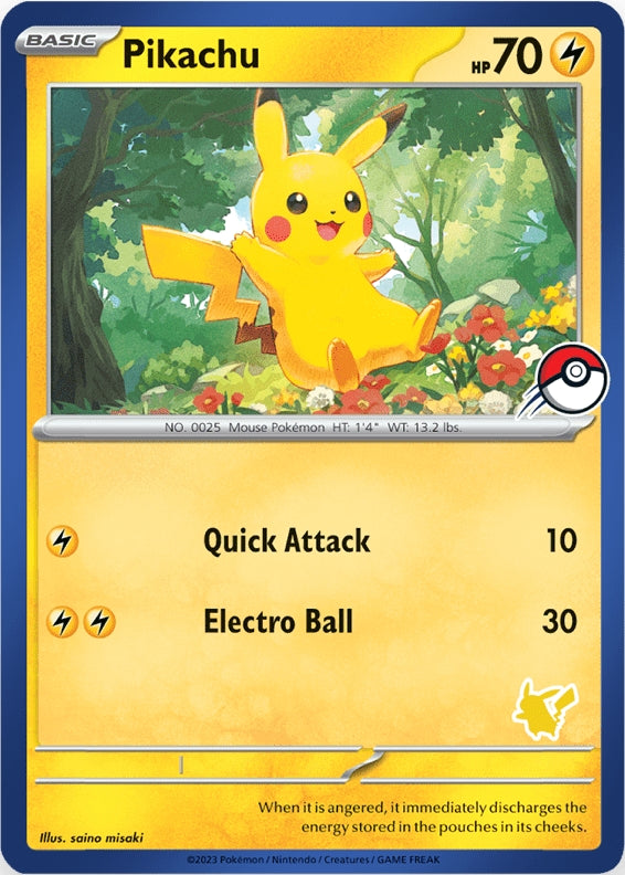 Pikachu (Blue Border) [My First Battle] | Arkham Games and Comics