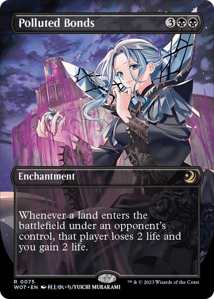 Polluted Bonds (Anime Borderless) [Wilds of Eldraine: Enchanting Tales] | Arkham Games and Comics