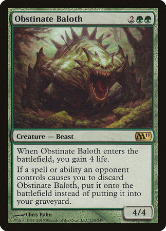 Obstinate Baloth [Magic 2011] | Arkham Games and Comics