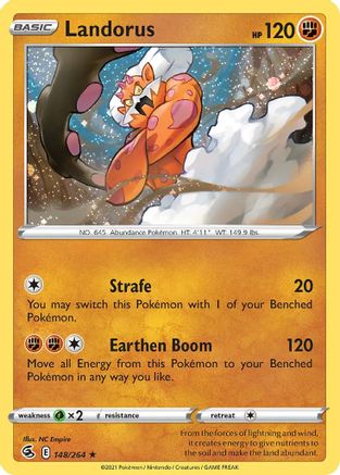 Landorus (148/264) (Cosmos Holo) [Sword & Shield: Fusion Strike] | Arkham Games and Comics