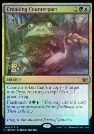 Croaking Counterpart [Innistrad: Midnight Hunt Prerelease Promos] | Arkham Games and Comics