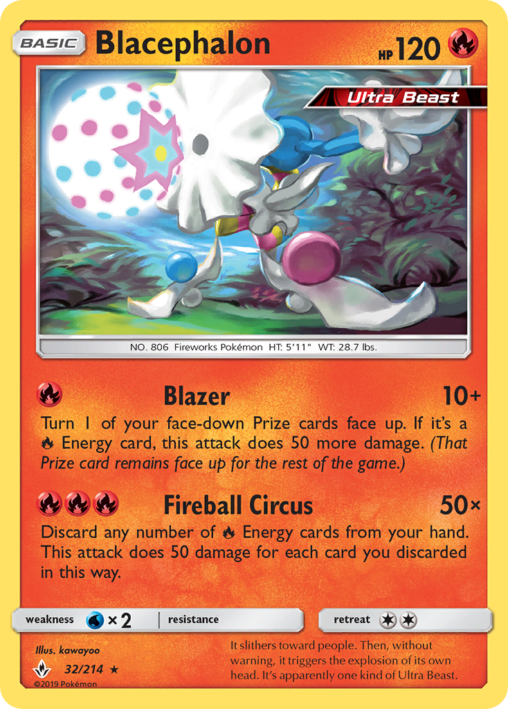 Blacephalon (32/214) [Sun & Moon: Unbroken Bonds] | Arkham Games and Comics