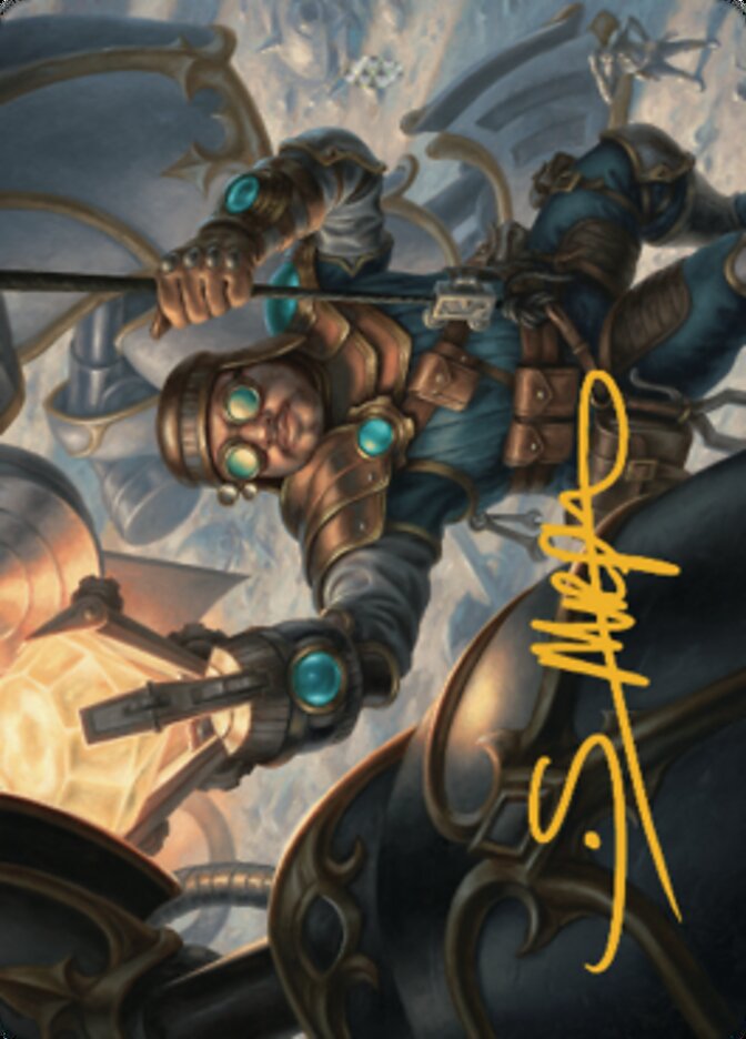 Powerstone Engineer Art Card (Gold-Stamped Signature) [The Brothers' War Art Series] | Arkham Games and Comics