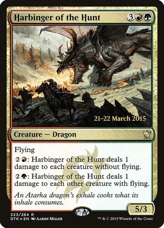 Harbinger of the Hunt [Dragons of Tarkir Promos] | Arkham Games and Comics