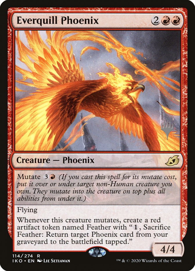 Everquill Phoenix (Promo Pack) [Ikoria: Lair of Behemoths Promos] | Arkham Games and Comics