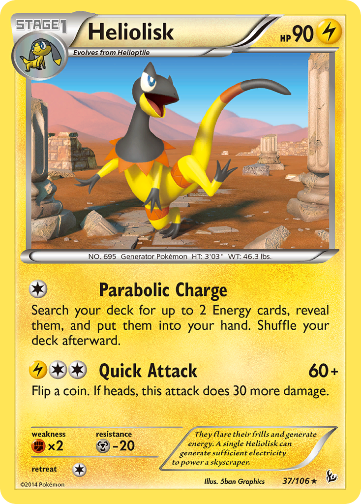 Heliolisk (37/106) [XY: Flashfire] | Arkham Games and Comics