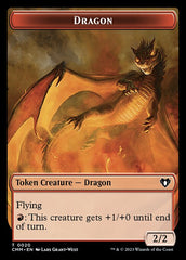 Soldier // Dragon (0020) Double-Sided Token [Commander Masters Tokens] | Arkham Games and Comics