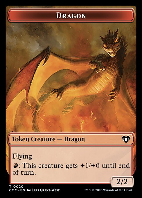 Eldrazi Scion // Dragon (0020) Double-Sided Token [Commander Masters Tokens] | Arkham Games and Comics