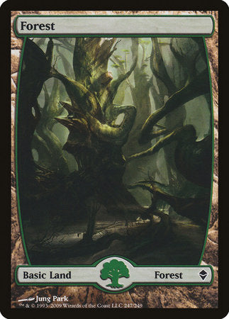 Forest (247) - Full Art [Zendikar] | Arkham Games and Comics