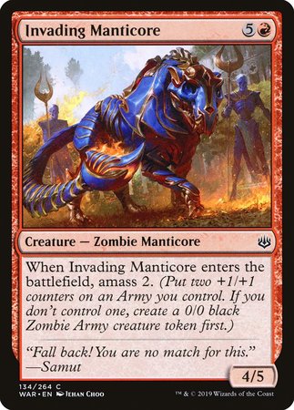 Invading Manticore [War of the Spark] | Arkham Games and Comics