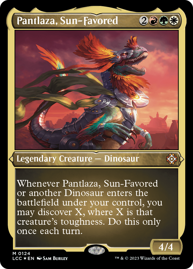 Pantlaza, Sun-Favored (Display Commander) [The Lost Caverns of Ixalan Commander] | Arkham Games and Comics