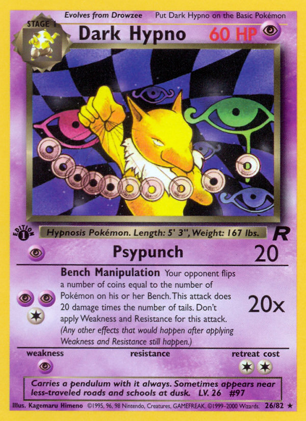 Dark Hypno (26/82) [Team Rocket 1st Edition] | Arkham Games and Comics