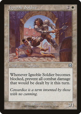 Ignoble Soldier [Mercadian Masques] | Arkham Games and Comics