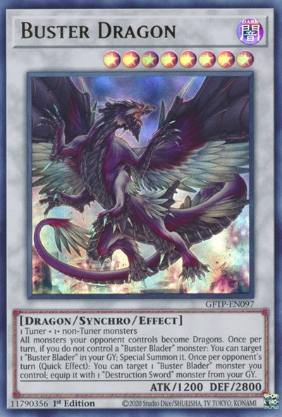 Buster Dragon [GFTP-EN097] Ultra Rare | Arkham Games and Comics