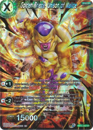 Golden Frieza, Unison of Malice (BT10-063) [Rise of the Unison Warrior 2nd Edition] | Arkham Games and Comics