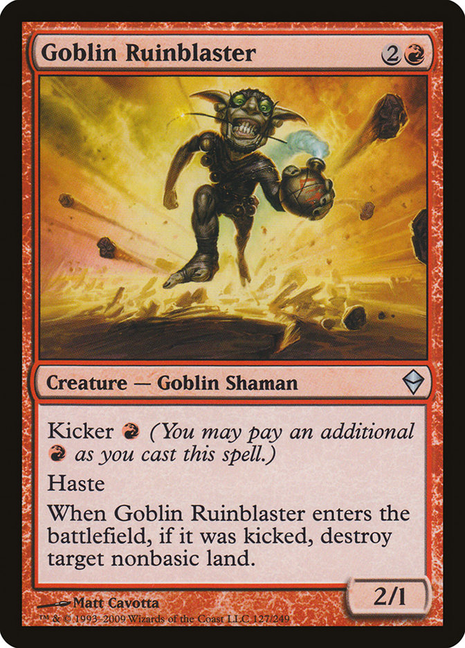 Goblin Ruinblaster [Zendikar] | Arkham Games and Comics