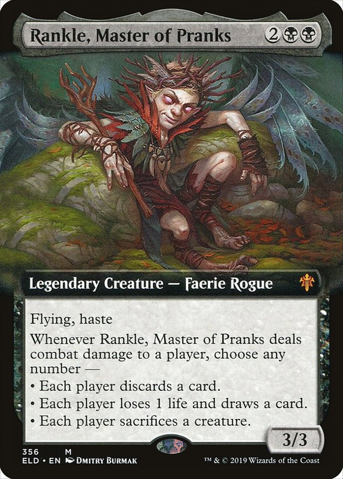 Rankle, Master of Pranks (Extended Art) [Throne of Eldraine] | Arkham Games and Comics