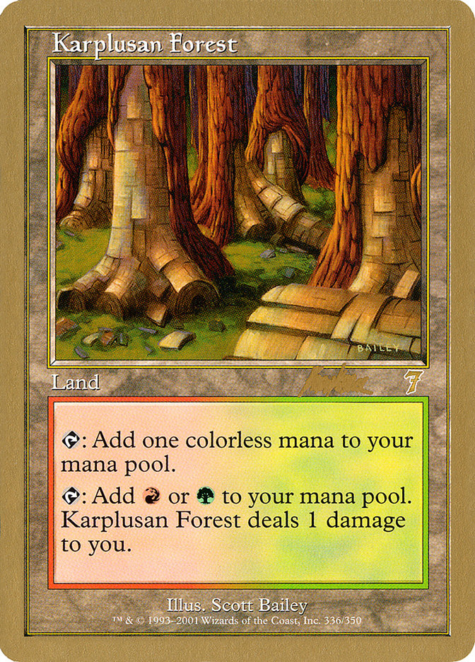 Karplusan Forest (Brian Kibler) [World Championship Decks 2002] | Arkham Games and Comics