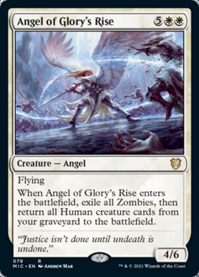 Angel of Glory's Rise [Innistrad: Midnight Hunt Commander] | Arkham Games and Comics