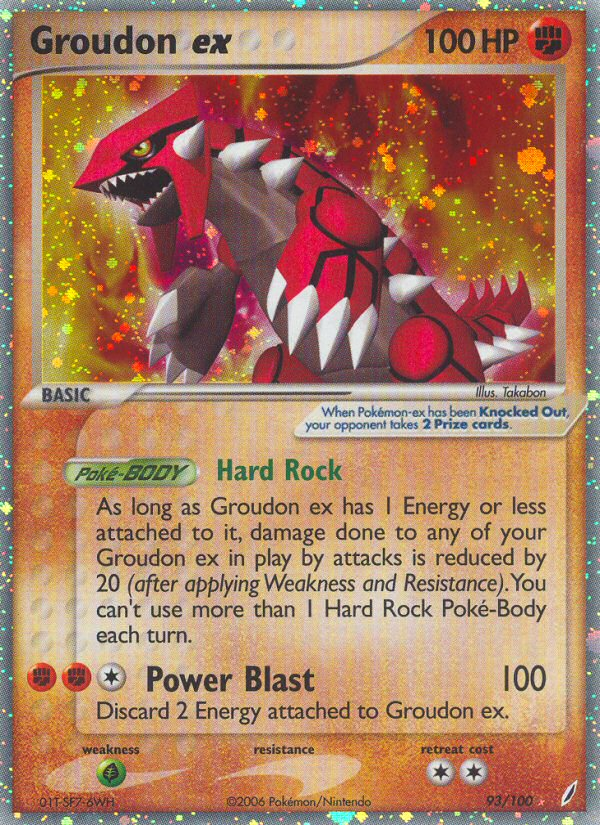 Groudon ex (93/100) [EX: Crystal Guardians] | Arkham Games and Comics